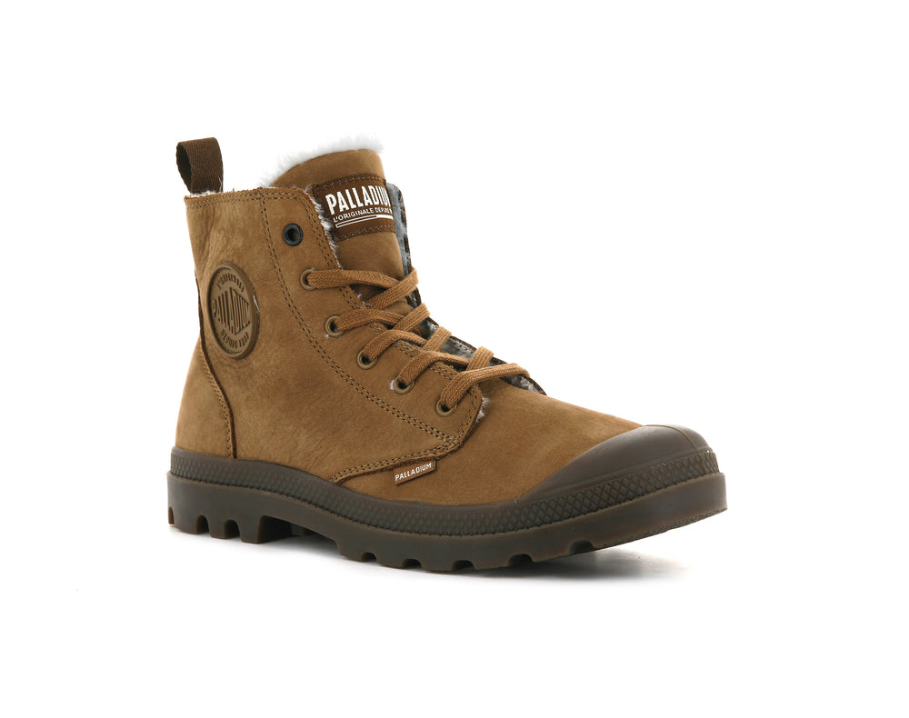 Botas Palladium PAMPA HI ZIP WL Hombre Mahogany | Costa Rica-59428